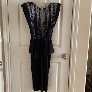 Vintage Peplum Diamond Dress #78